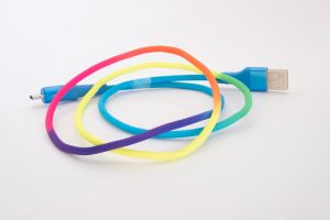 Cable de conexión multicolor