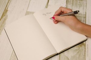 Agenda con hojas en blancos son productos básicos de papelería.